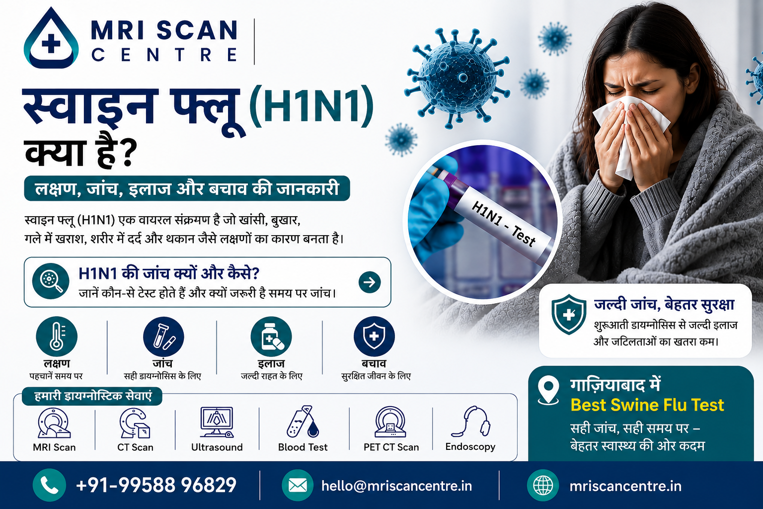 गाज़ियाबाद में Best Swine Flu Test